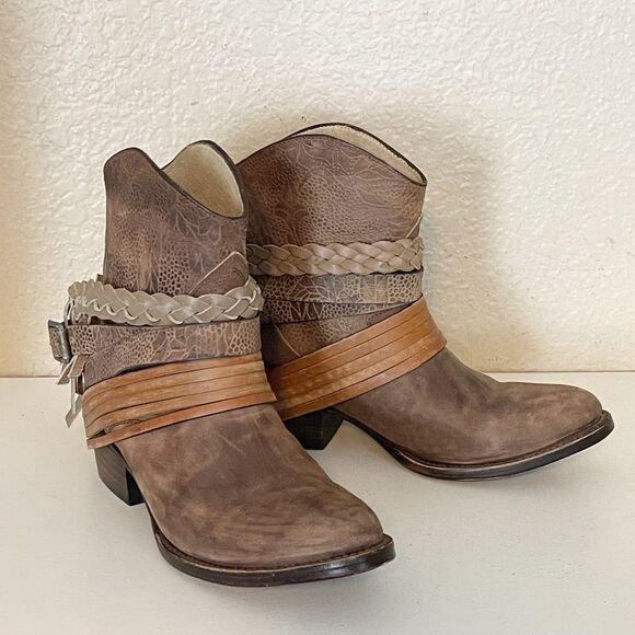 Freebird MEZCAL Brown Bootie western style size 8 - Picture 12 of 17